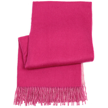 2017 factory direct sale elegant pattren plain color fringe lady 100% cashmere scarf